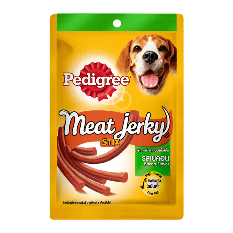 Thức ăn vặt bổ sung cho chó Pedigree Meat Jerky - Vị heo muối dạng que 60g
